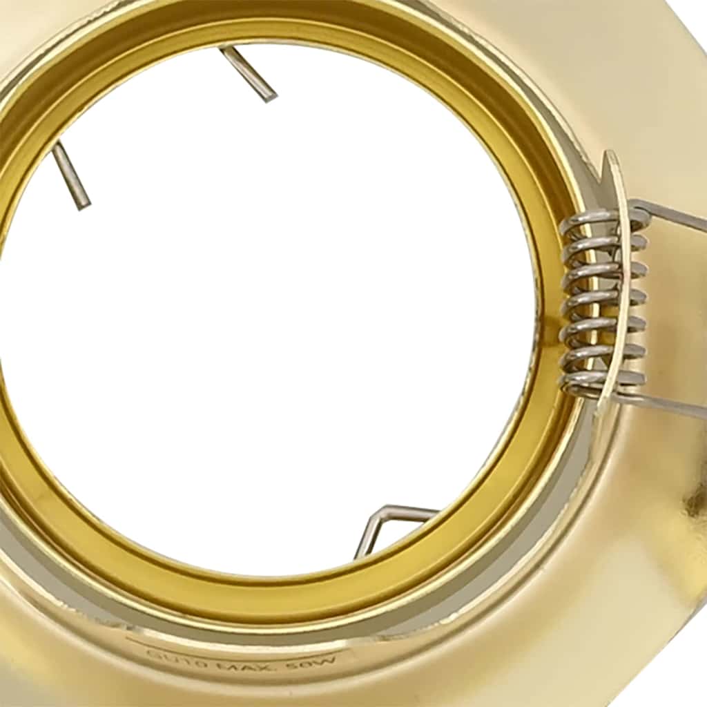 Spotlights med søkelys 12 pcs Gull 9 x 9 cm Metall