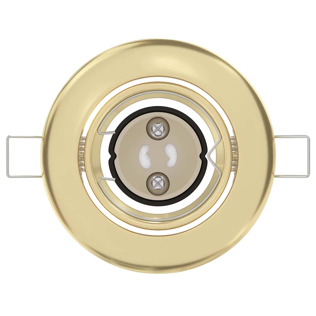 Spotlights med søkelys 12 pcs Gull 9 x 9 cm Metall