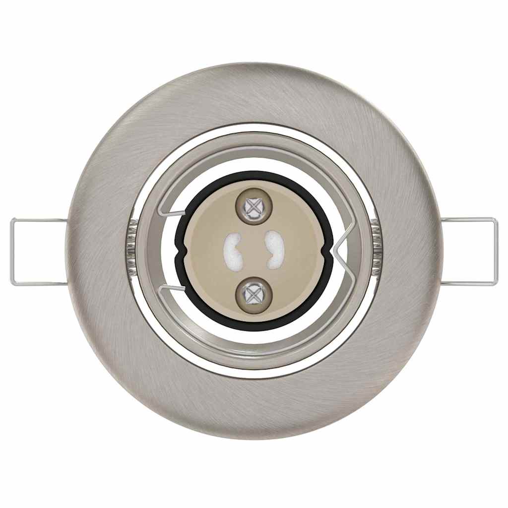 Spotlights med søkelys 6 pcs sølv 9 x 9 cm Metall