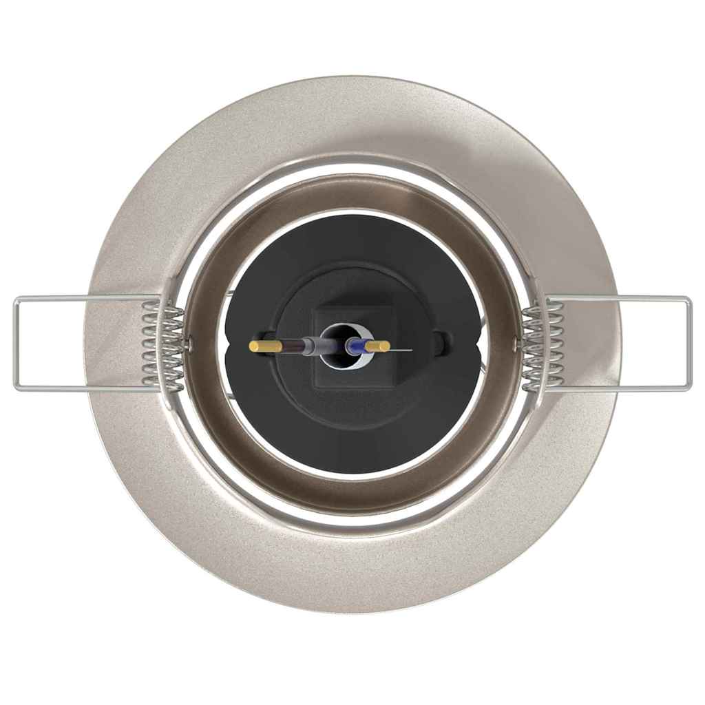 Spotlights med søkelys 12 pcs sølv 9 x 9 cm Metall