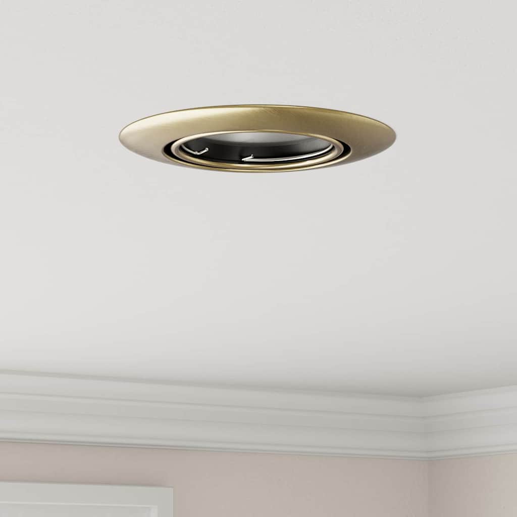 Spotlights med søkelys 24 pcs Messing 9 x 9 cm Metall