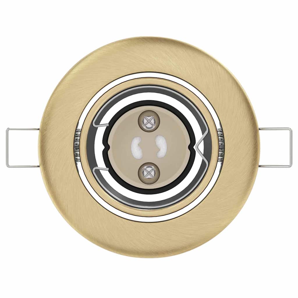 Spotlights med søkelys 24 pcs Messing 9 x 9 cm Metall