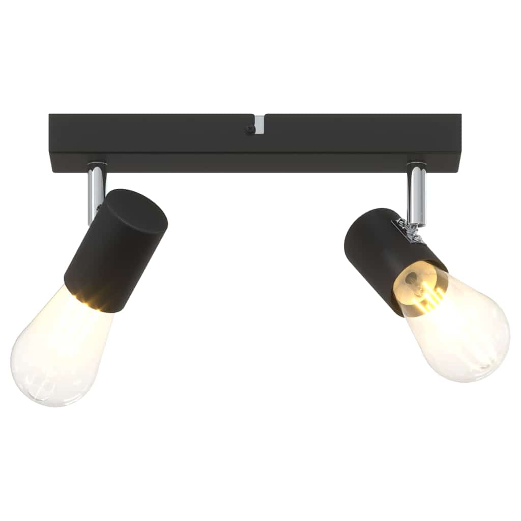 Takspot med søkelys Svart 26 x 6,5 x 11,5 cm Metall