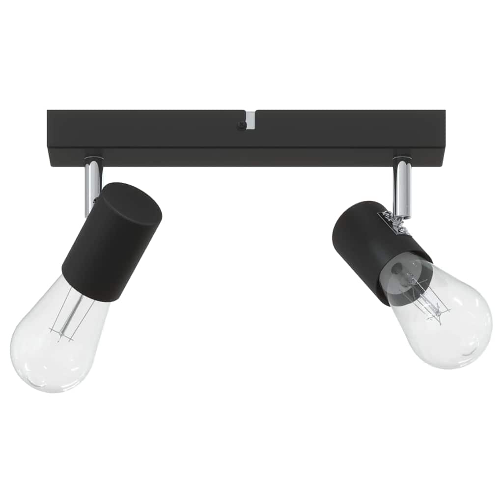 Takspot med søkelys Svart 26 x 6,5 x 11,5 cm Metall