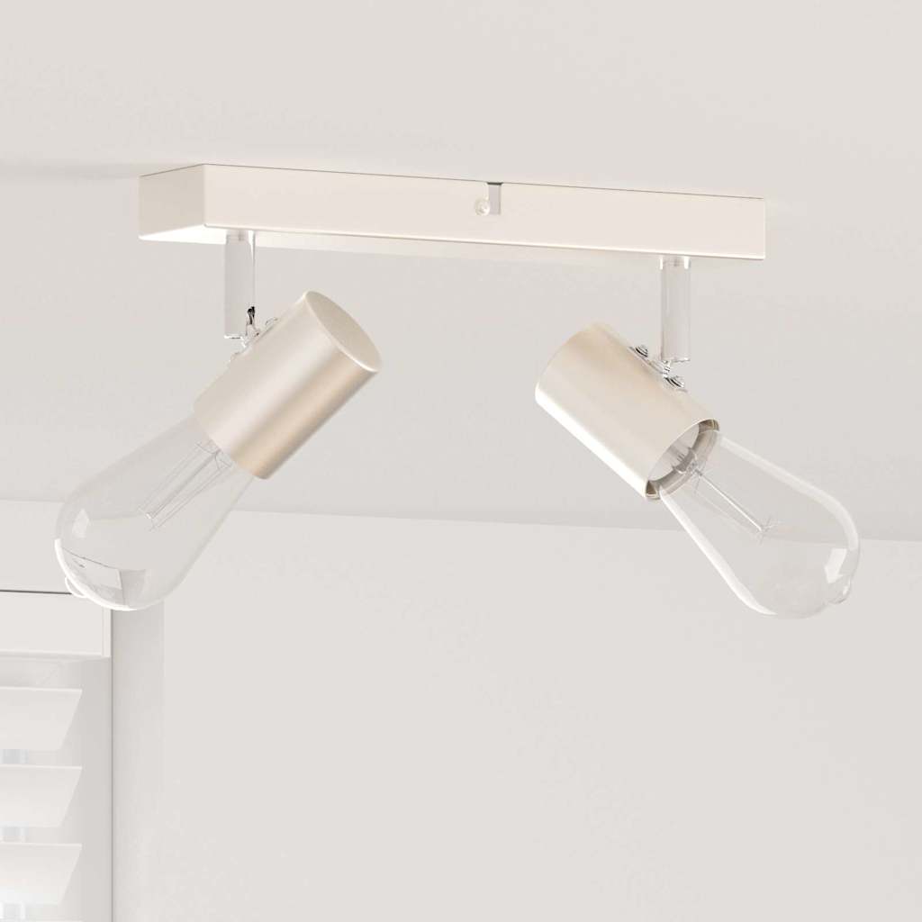 Takspot med søkelys Nikkel 26 x 6,5 x 11,5 cm Metall