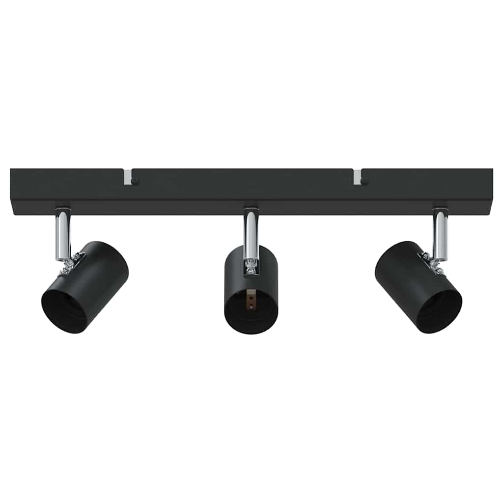 Takspot med søkelys Svart 38 x 6,5 x 11,5 cm Metall