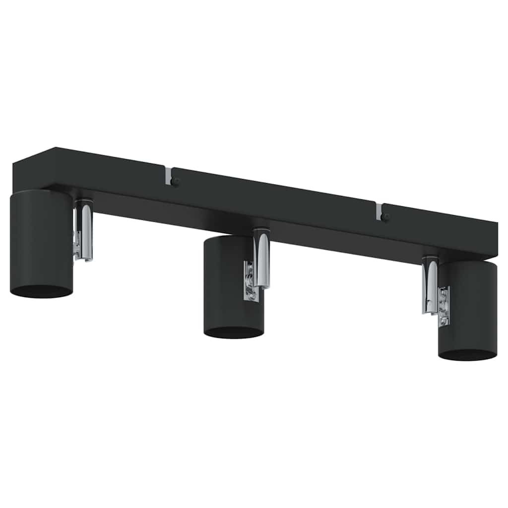 Takspot med søkelys Svart 38 x 6,5 x 11,5 cm Metall