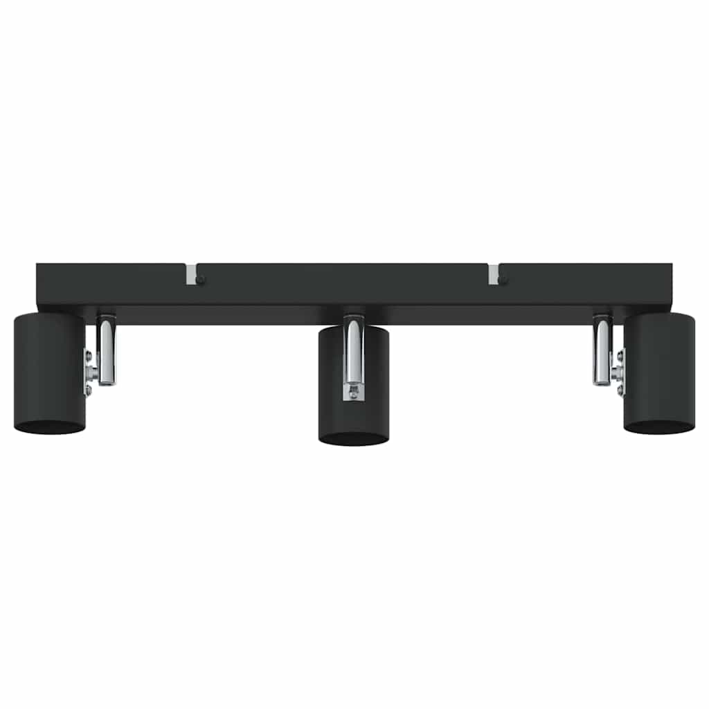 Takspot med søkelys Svart 38 x 6,5 x 11,5 cm Metall