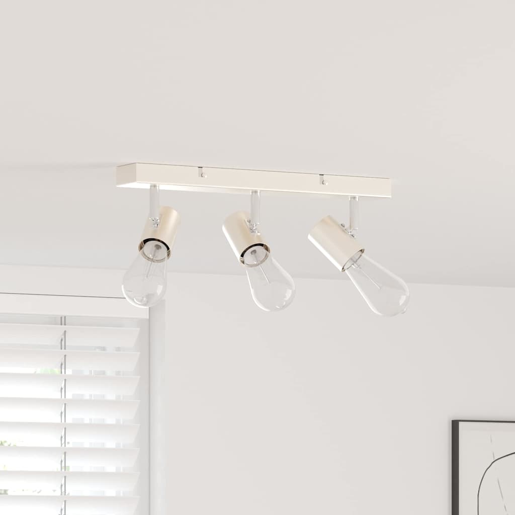 Takspot med søkelys Nikkel 38 x 6,5 x 11,5 cm Metall