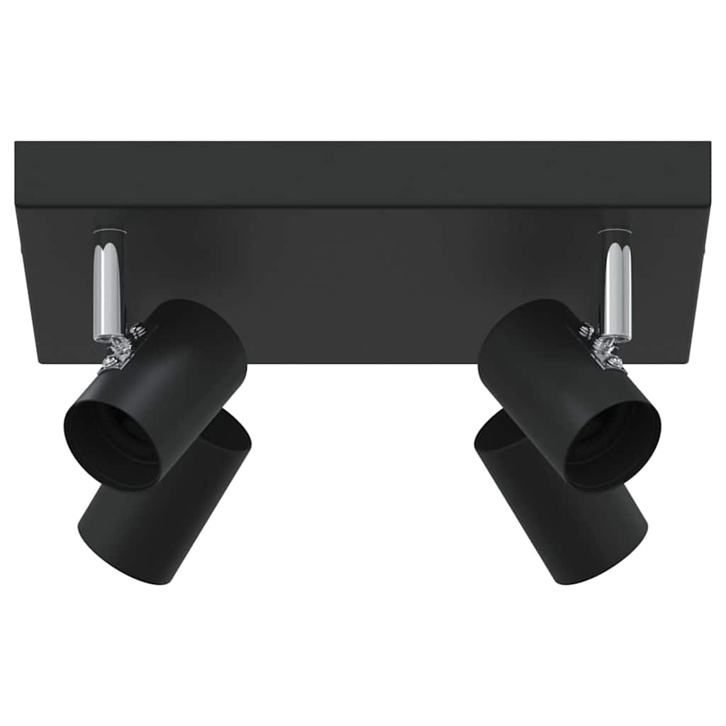 Takspot med søkelys Svart 26 x 26 x 11,5 cm Metall