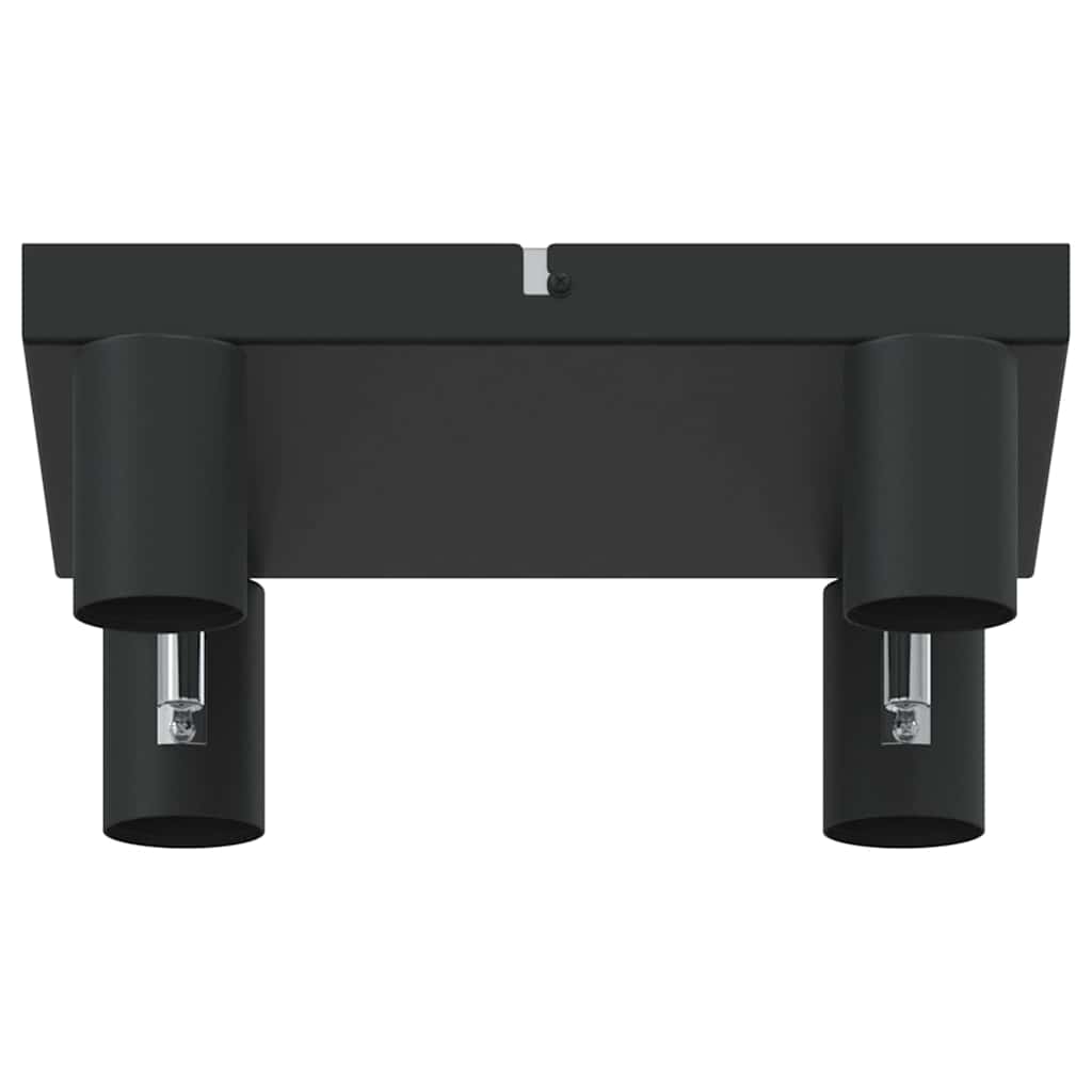 Takspot med søkelys Svart 26 x 26 x 11,5 cm Metall