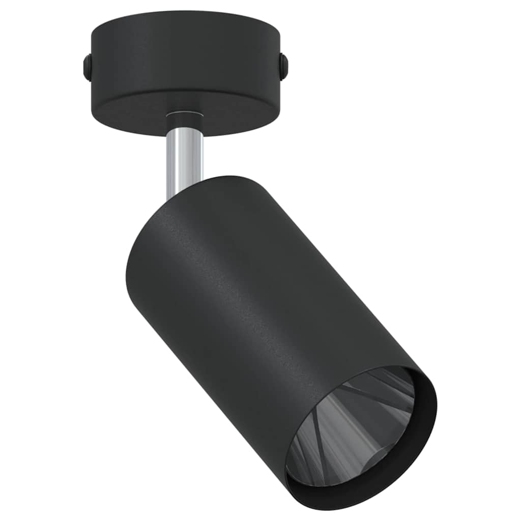 Takspot med søkelys Svart 6 x 6 x 16 cm Metall