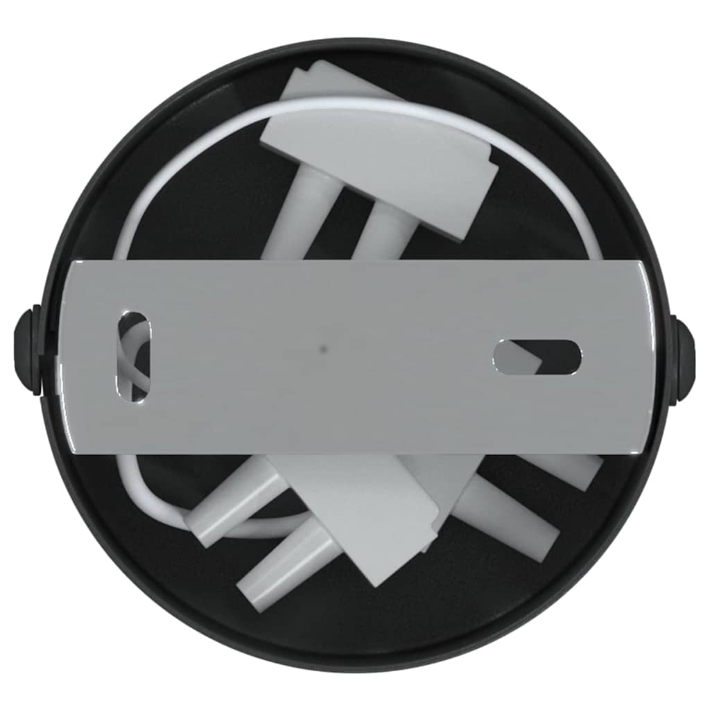 Takspot med søkelys Svart 6 x 6 x 16 cm Metall