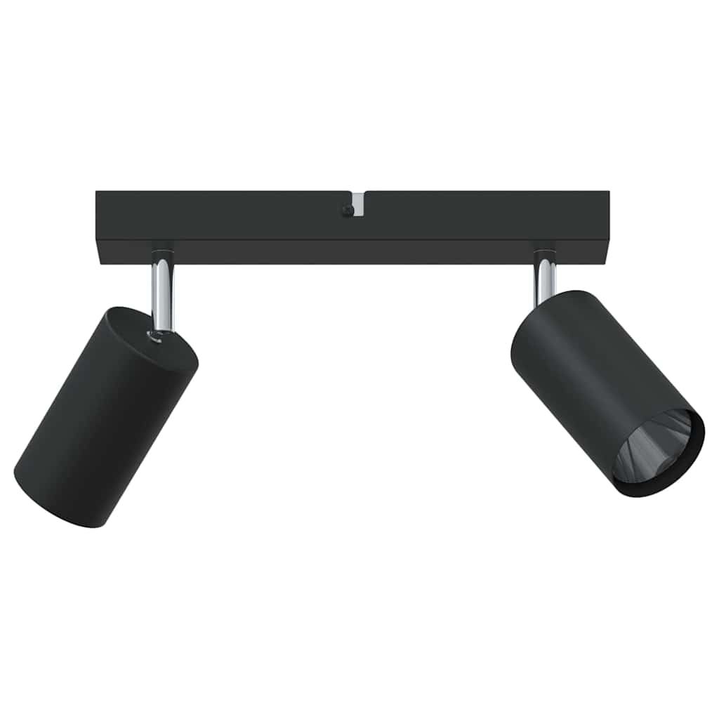 Takspot med søkelys Svart 26 x 6 x 16 cm Metall
