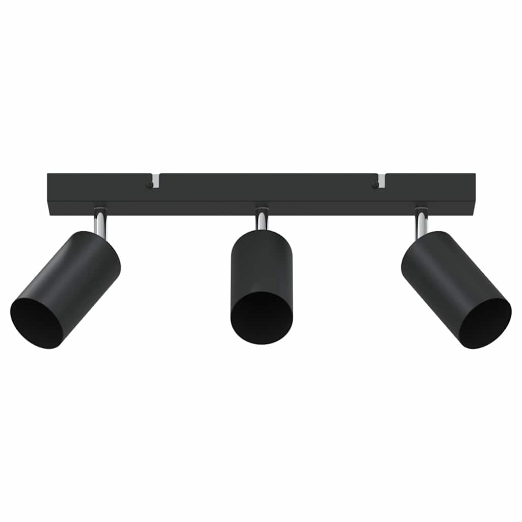 Takspot med søkelys Svart 38 x 6 x 16 cm Metall
