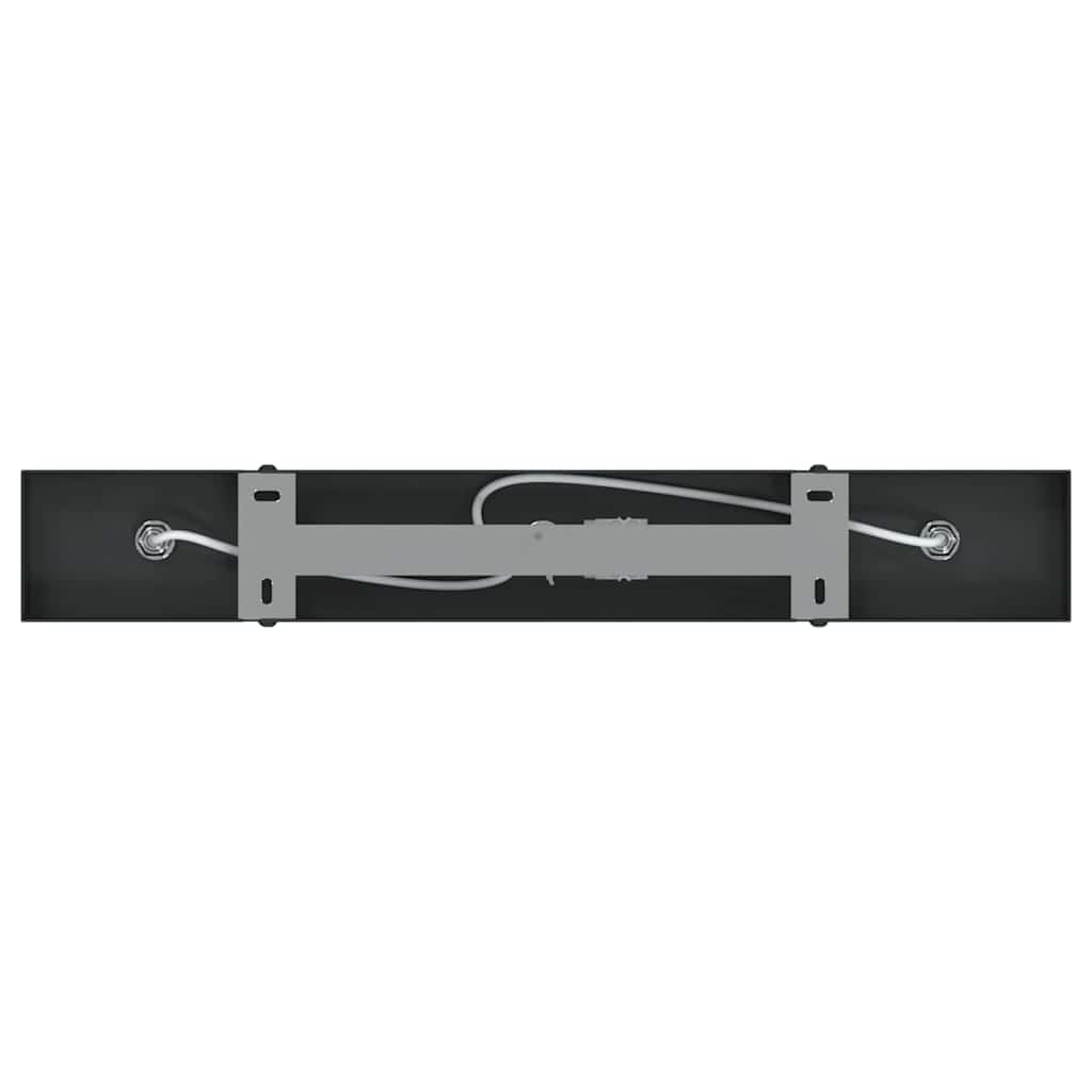 Takspot med søkelys Svart 38 x 6 x 16 cm Metall