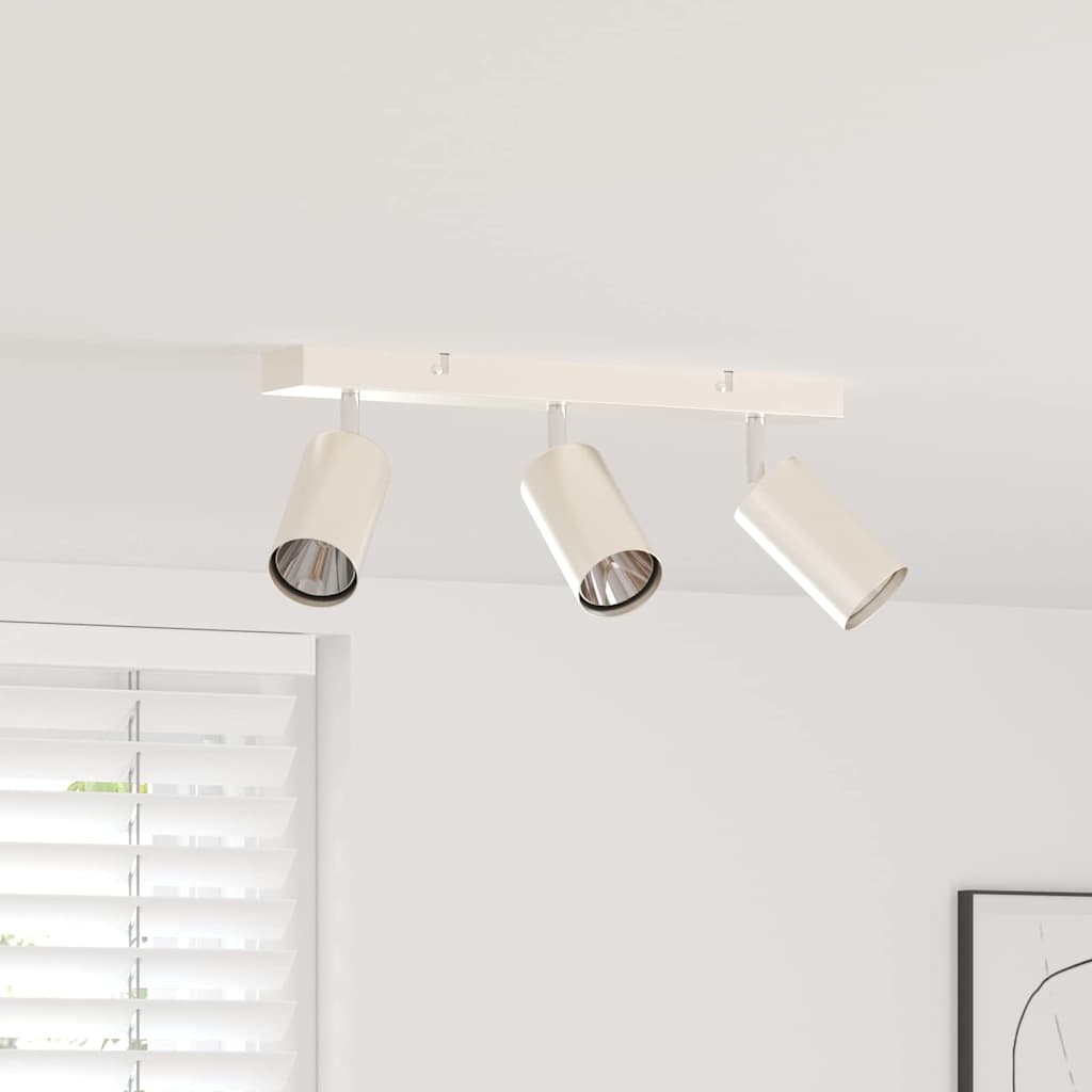 Takspot med søkelys Nikkel 38 x 6 x 16 cm Metall