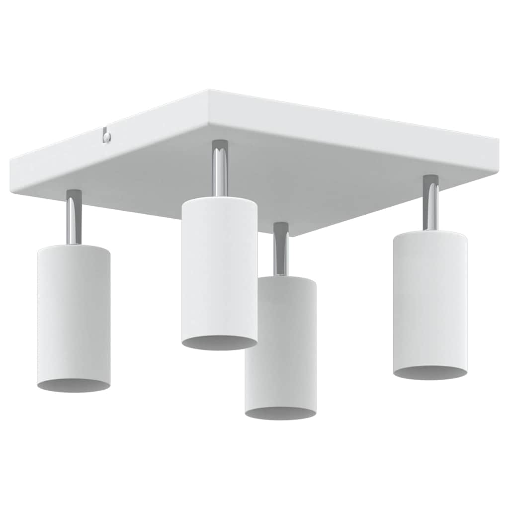 Takspot med søkelys Hvit 26 x 26 x 16 cm Metall