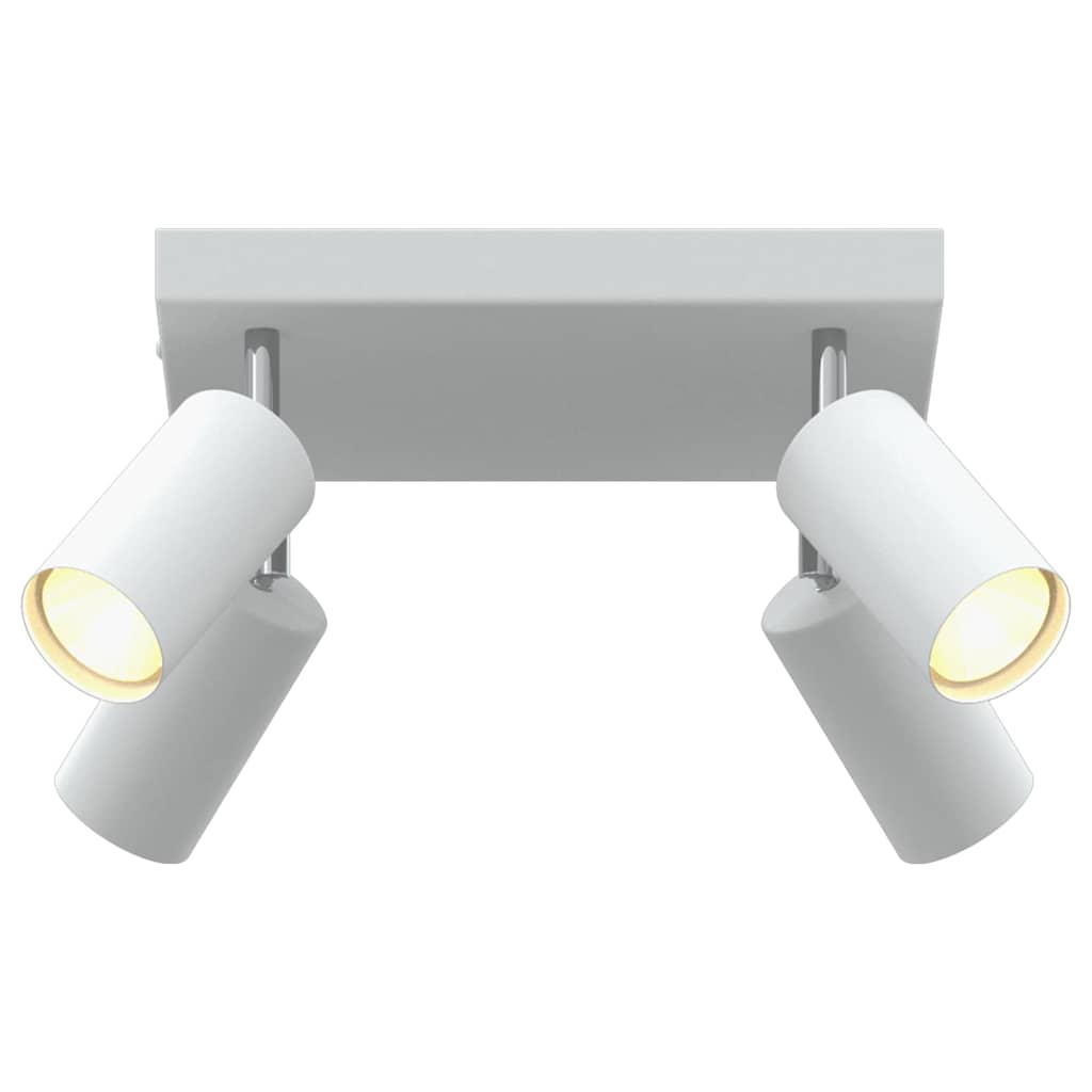 Takspot med søkelys Hvit 26 x 26 x 16 cm Metall