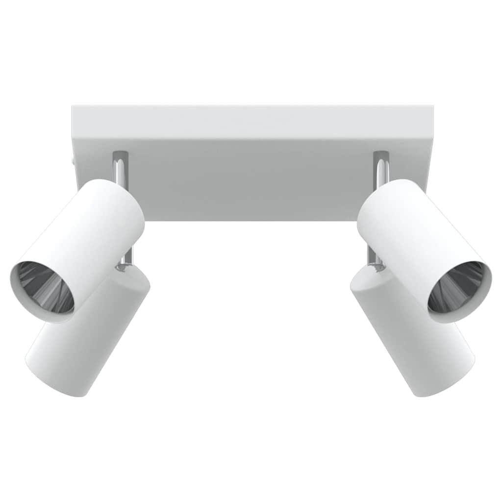Takspot med søkelys Hvit 26 x 26 x 16 cm Metall