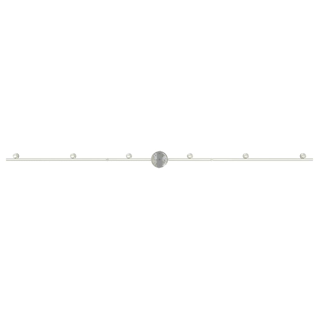 Takspot med søkelys Nikkel 176,5 x 9,5 x 14 cm Stål