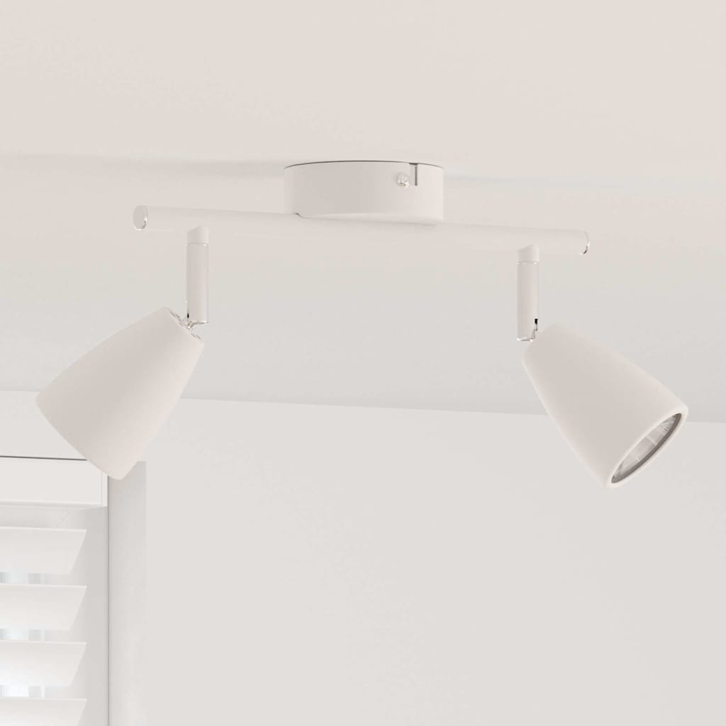 Takspot med søkelys Hvit 25.5 x 8 x 16 cm Metall
