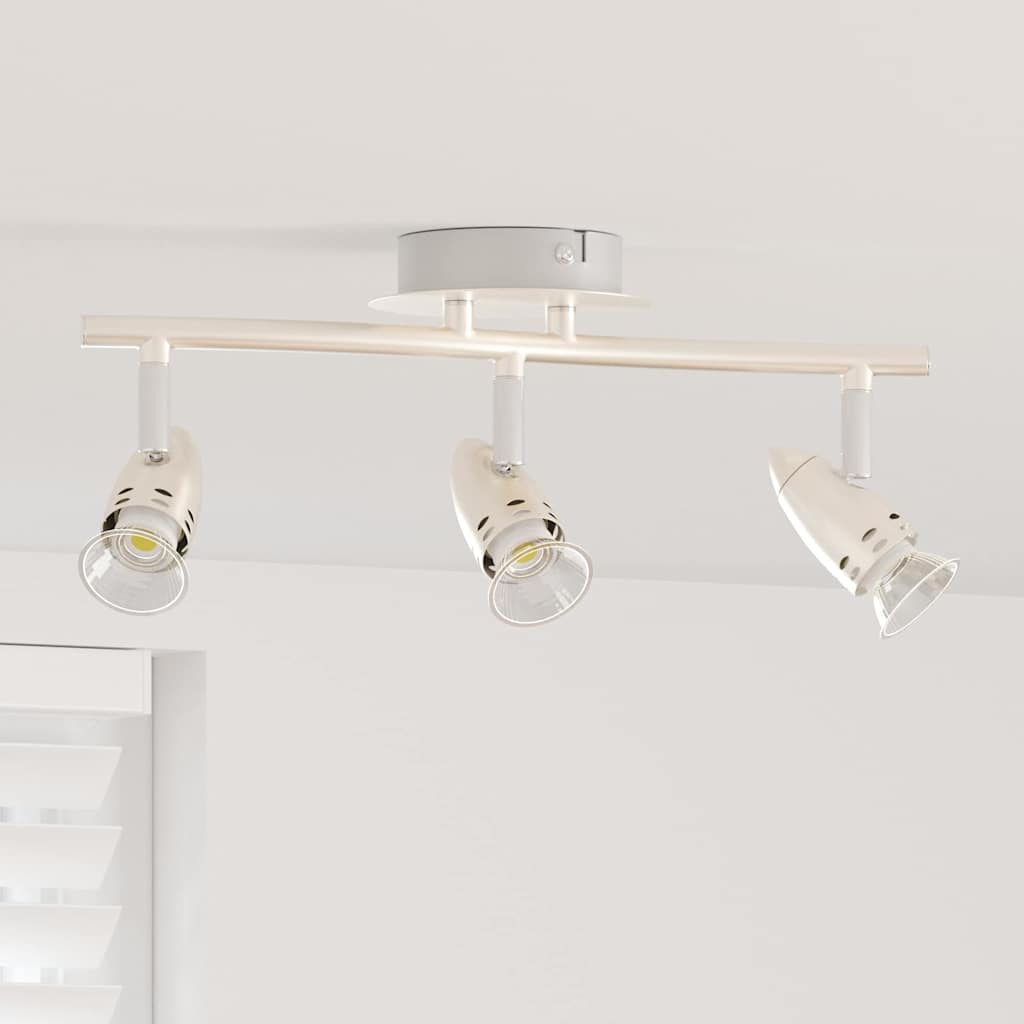 Takspot med søkelys Nikkel 36,5 x 10 x 12,5 cm Metall