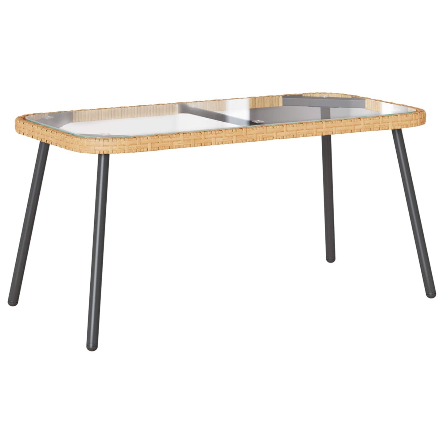 Kaffebord Brun og svart 90 x 45 x 43 cm polyrotting