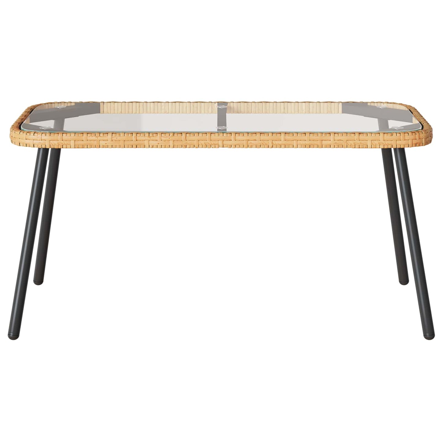 Kaffebord Brun og svart 90 x 45 x 43 cm polyrotting