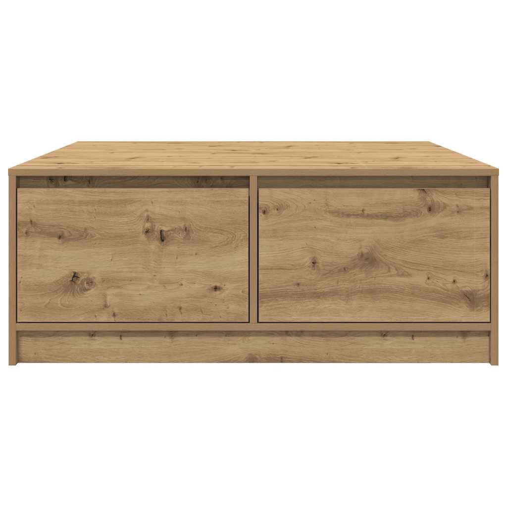 Salongbord med skuffer artisan eik 100x100x40 cm