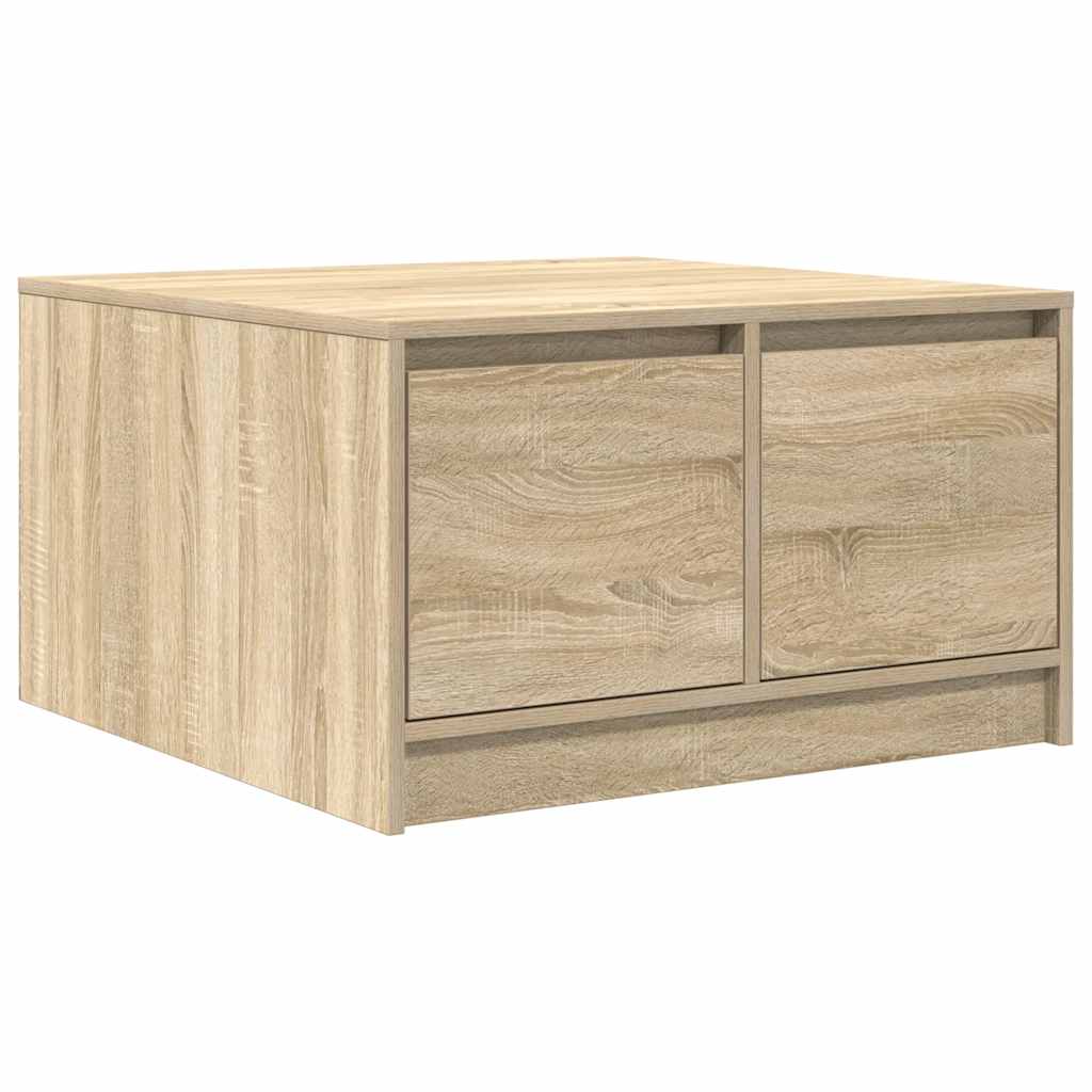 Salongbord med skuffer sonoma eik 70,5x70x40 cm