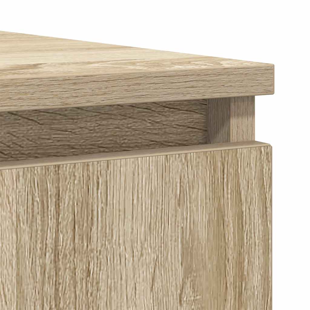 Skjenk med skuffer sonoma eik 100,5x35x98,5 cm konstruert tre
