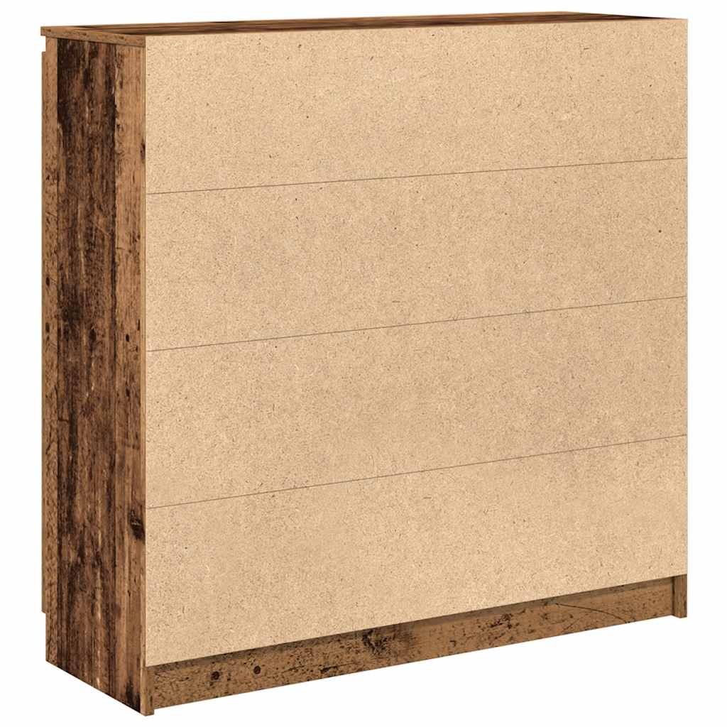 Skjenk med skuffer gammelt tre 100,5x35x98,5 cm konstruert tre