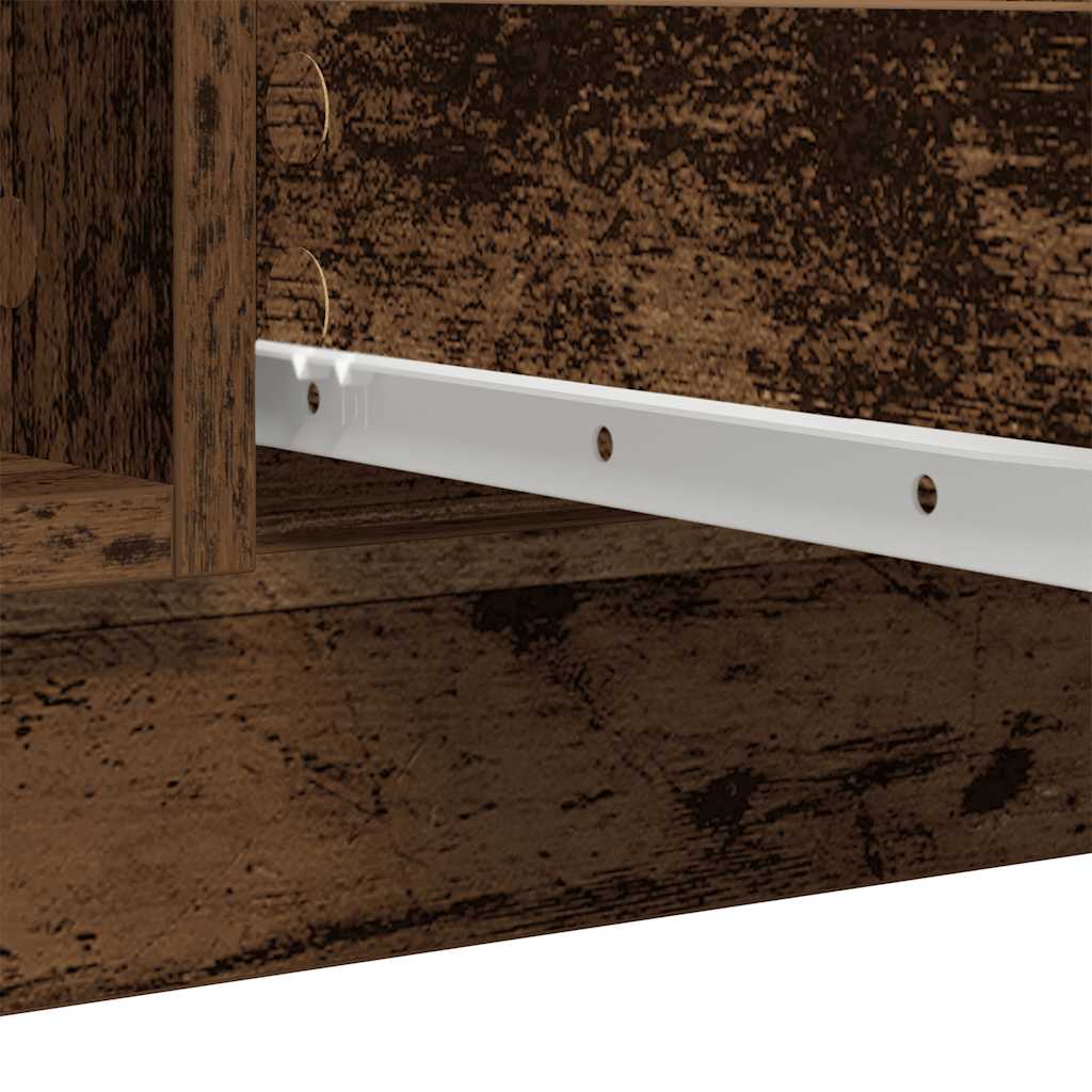 Skjenk med skuffer gammelt tre 100,5x35x98,5 cm konstruert tre