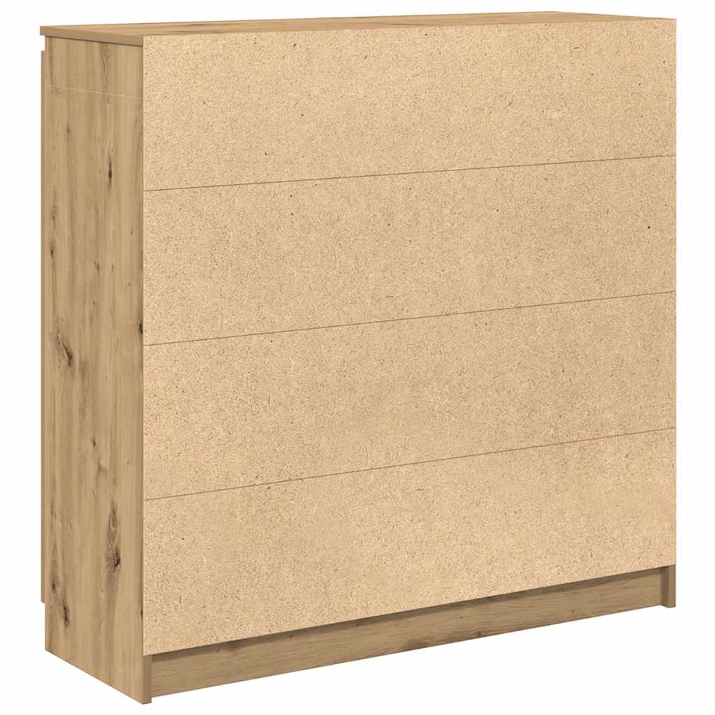 Skjenk med skuffer artisan eik 100,5x35x98,5 cm konstruert tre
