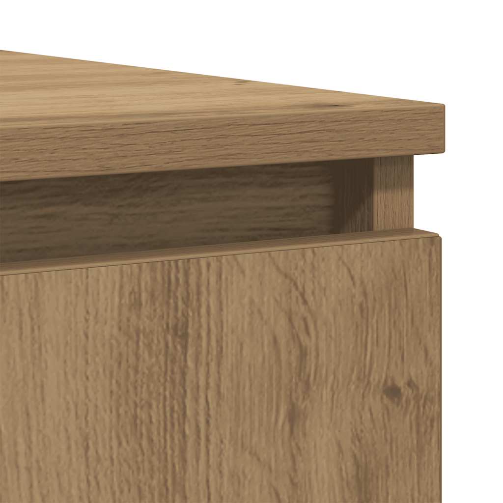 Skjenk med skuffer artisan eik 100,5x35x98,5 cm konstruert tre