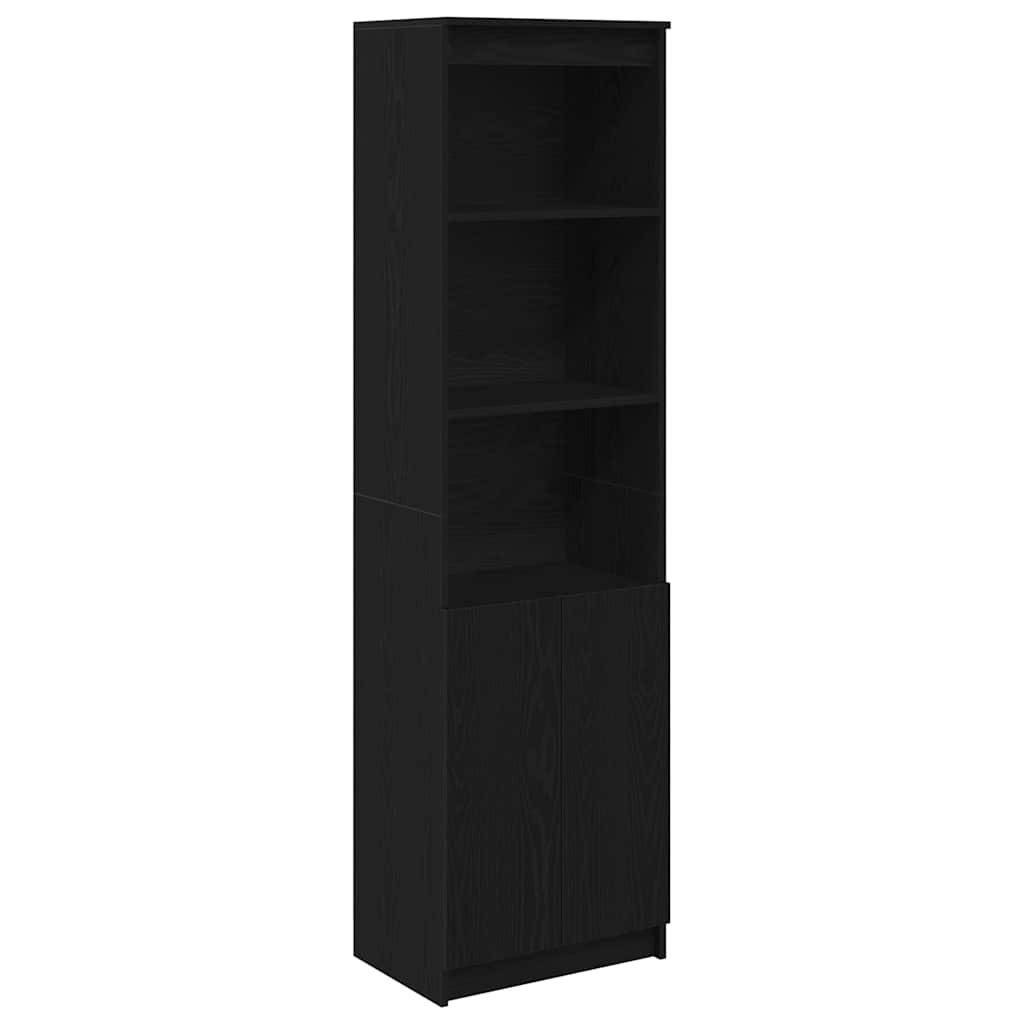 Høybord svart eik 50x35x180 cm konstruert tre