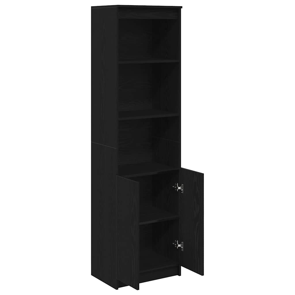 Høybord svart eik 50x35x180 cm konstruert tre