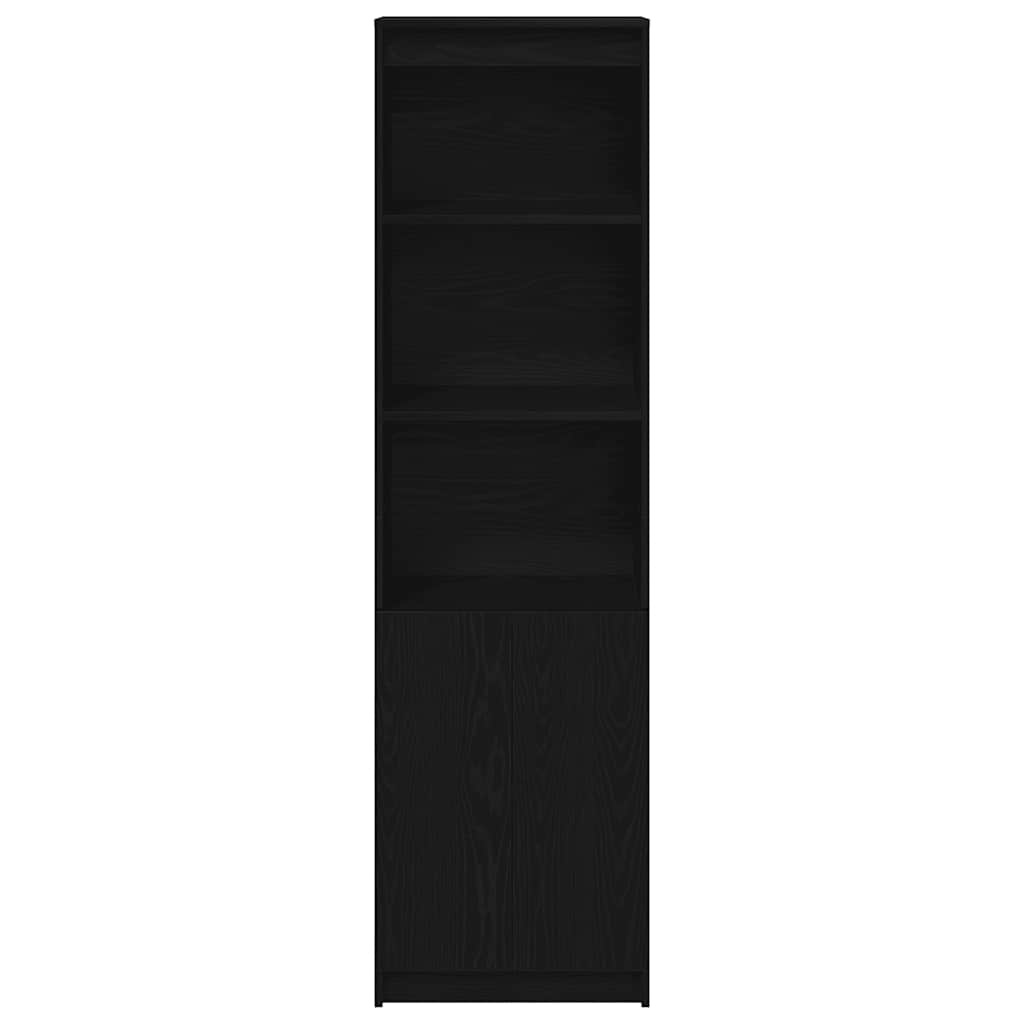 Høybord svart eik 50x35x180 cm konstruert tre