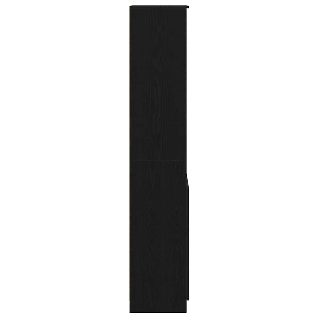 Høybord svart eik 50x35x180 cm konstruert tre