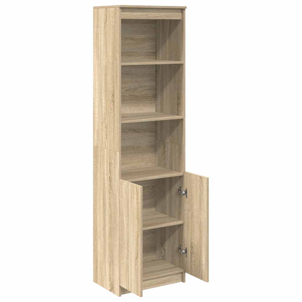 Highboard sonoma eik 50x35x180 cm konstruert tre