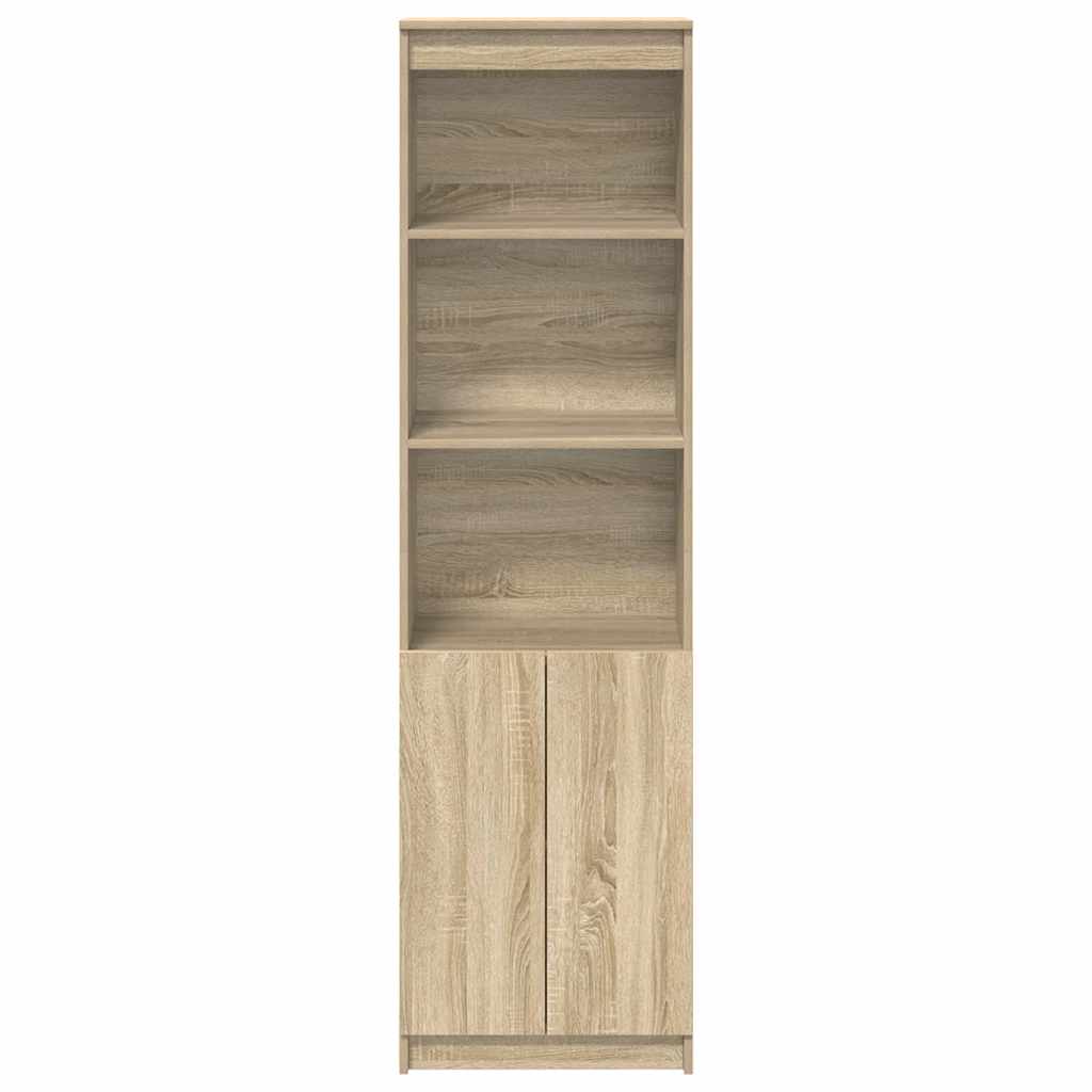 Highboard sonoma eik 50x35x180 cm konstruert tre