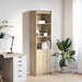 Highboard sonoma eik 50x35x180 cm konstruert tre