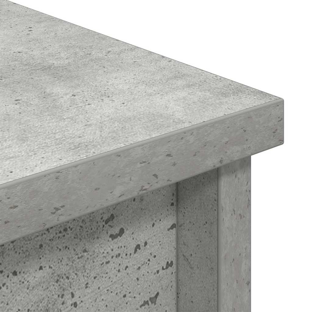 Highboard betonggrå 50x35x180 cm konstruert tre