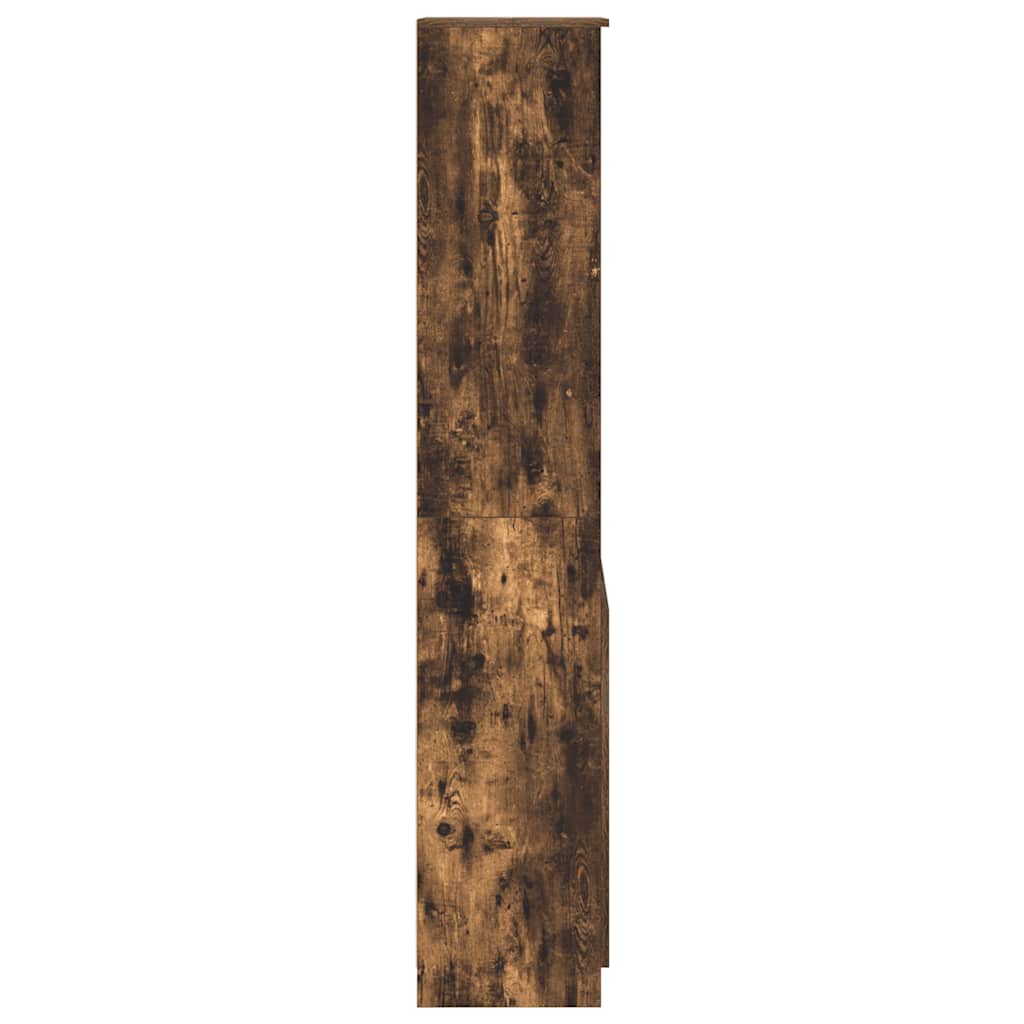 Highboard røkt eik 50x35x180 cm konstruert tre