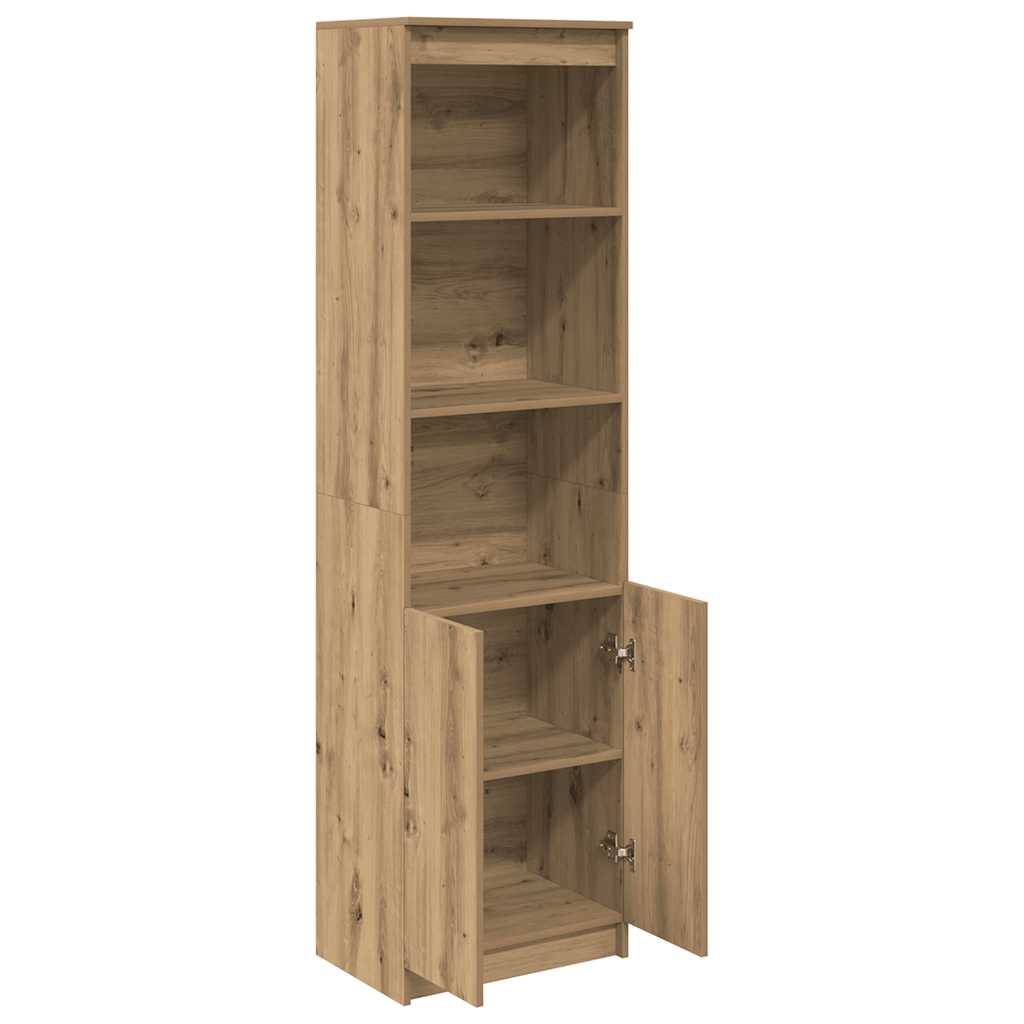 Highboard artisan eik 50x35x180 cm konstruert tre