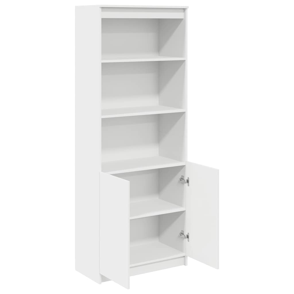 Highboard hvit 70x35x180 cm konstruert tre vidaXL