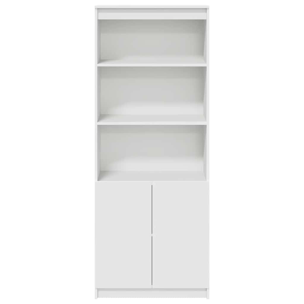 Highboard hvit 70x35x180 cm konstruert tre vidaXL