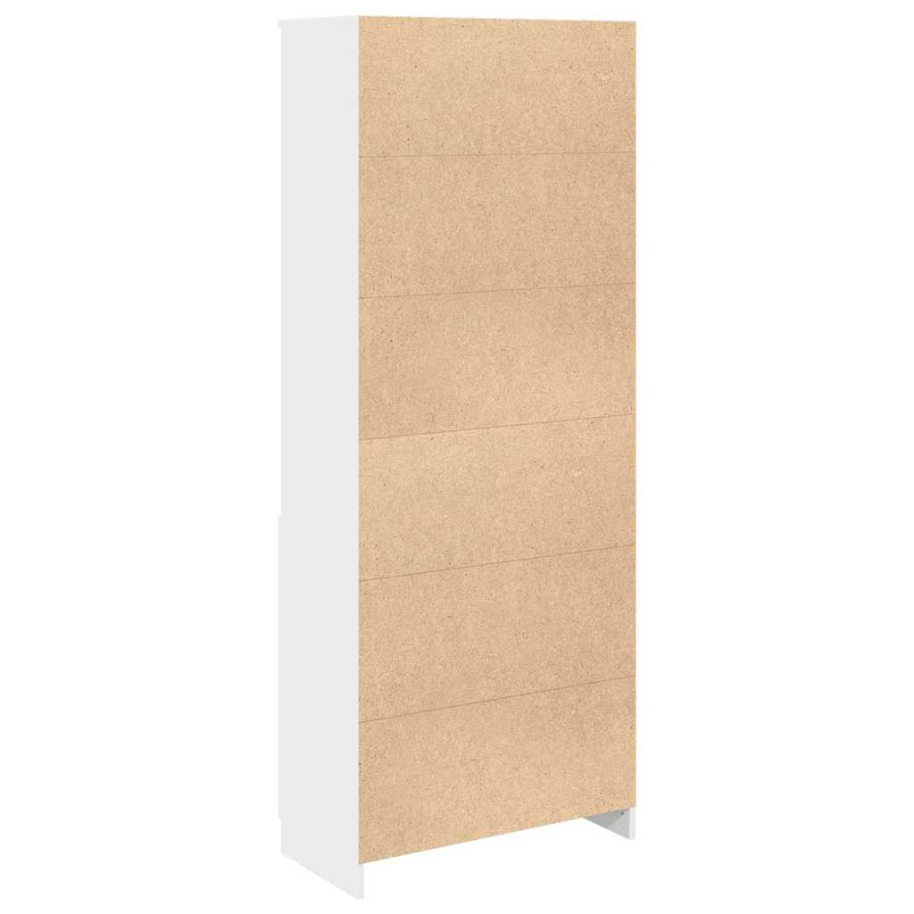 Highboard hvit 70x35x180 cm konstruert tre vidaXL