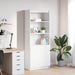 Highboard hvit 70x35x180 cm konstruert tre vidaXL